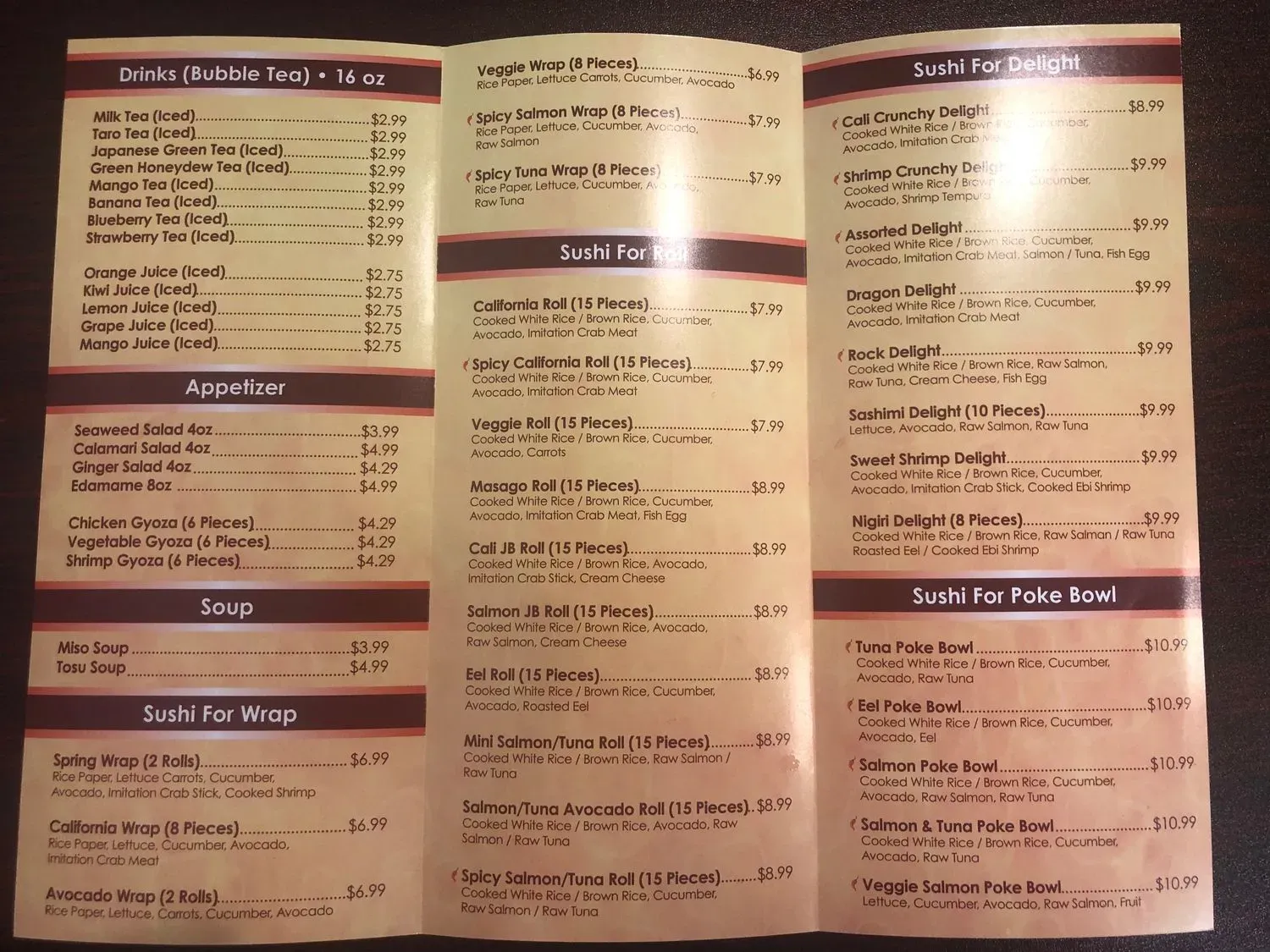 Menu 2