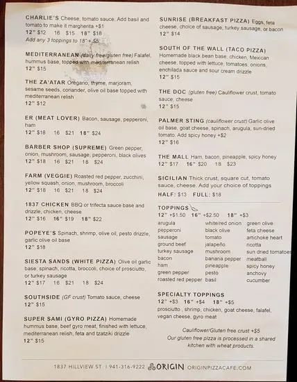 Menu 1