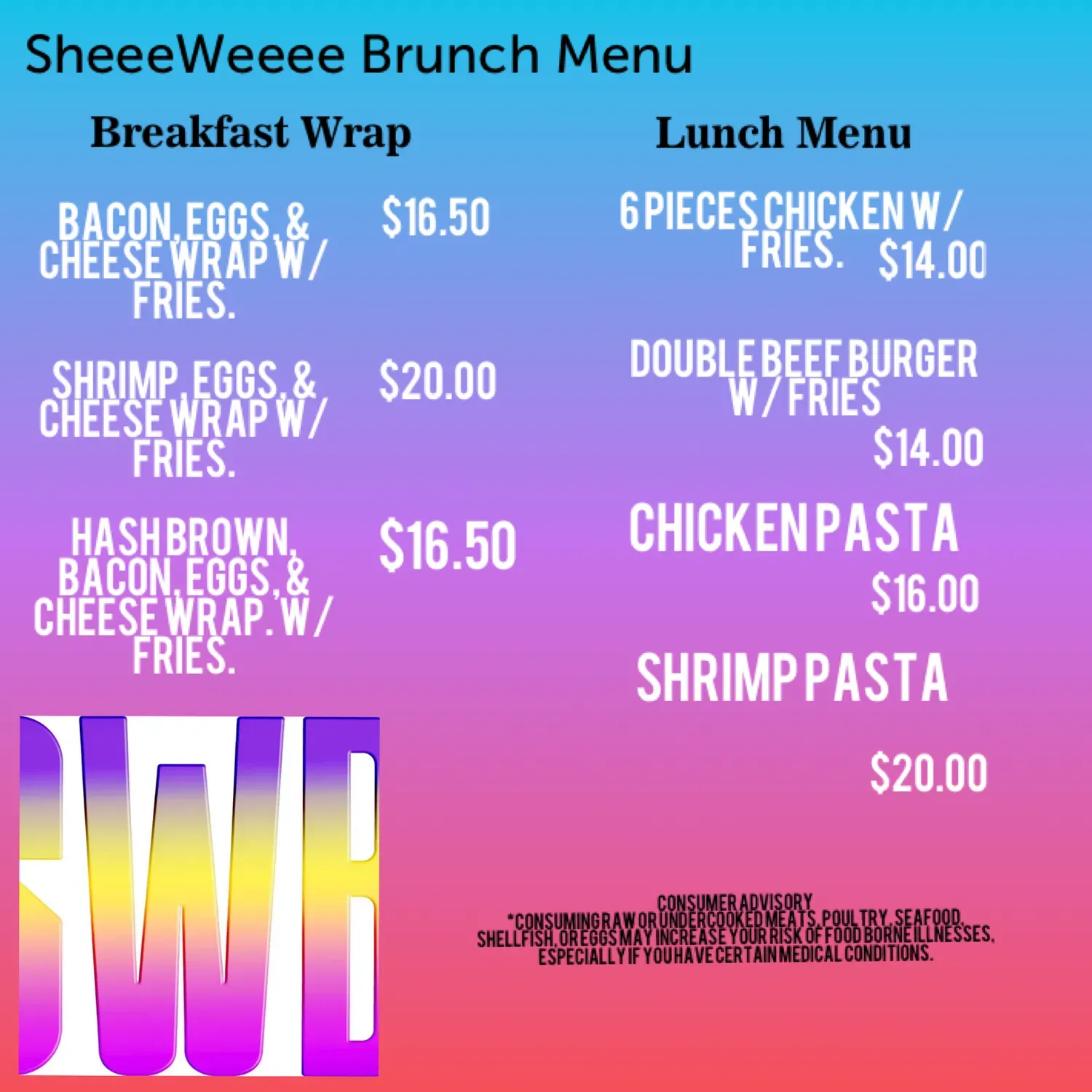 Menu 2