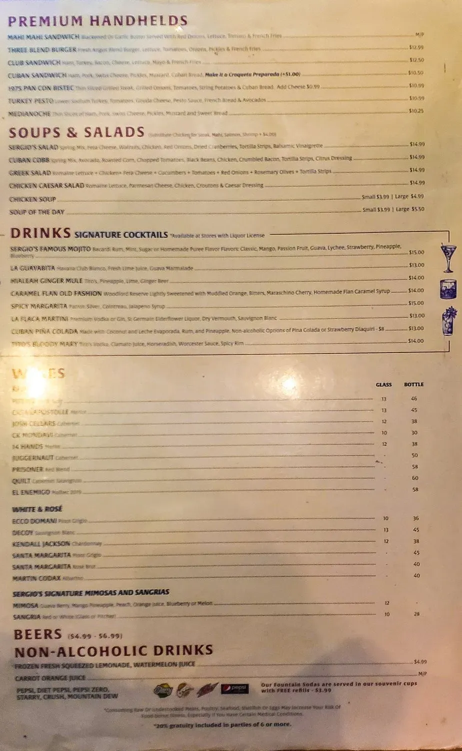 Menu 1