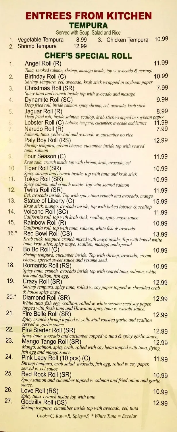 Menu 5