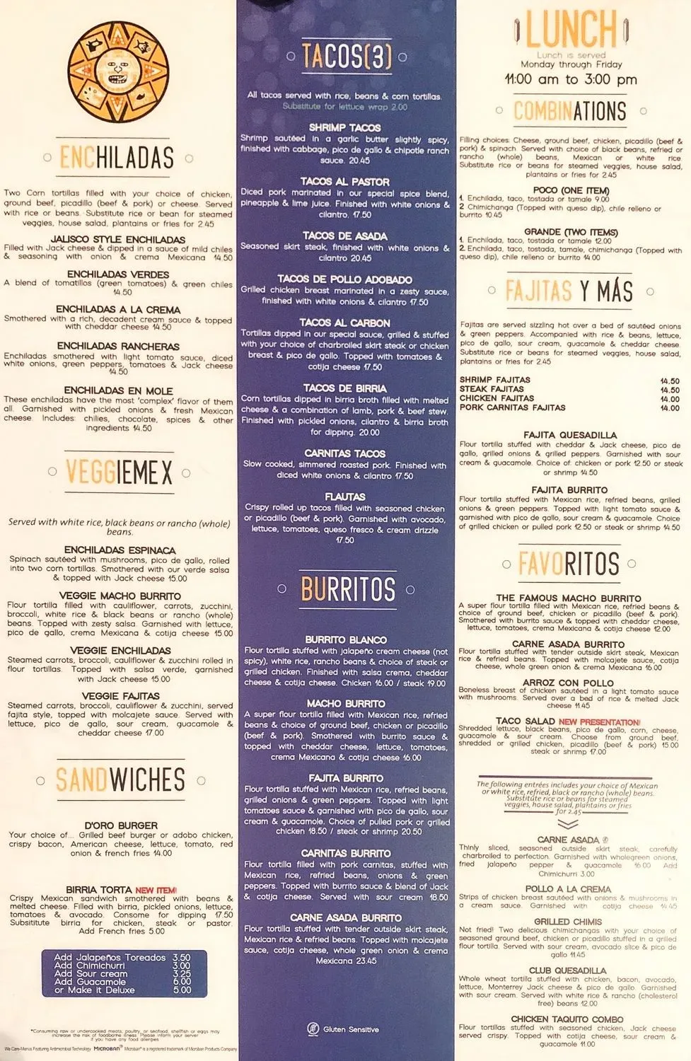 Menu 1