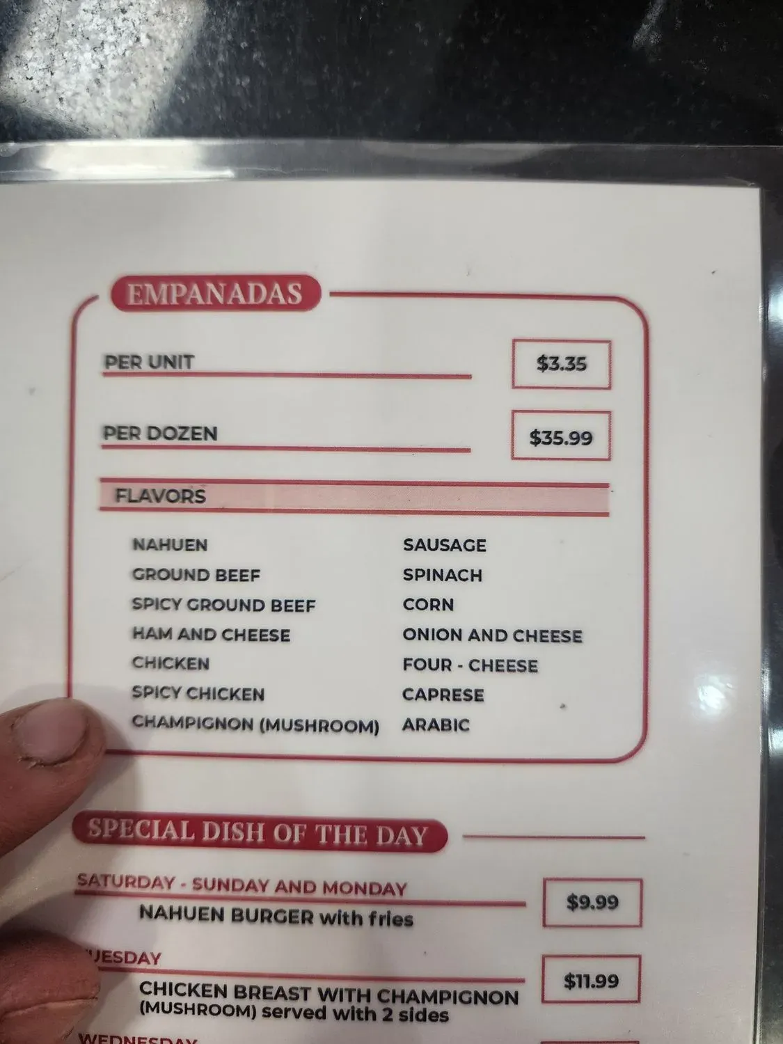 Menu 6