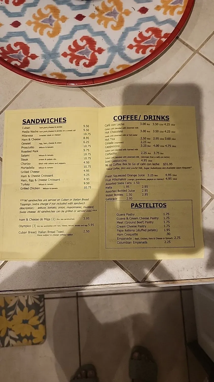 Menu 2