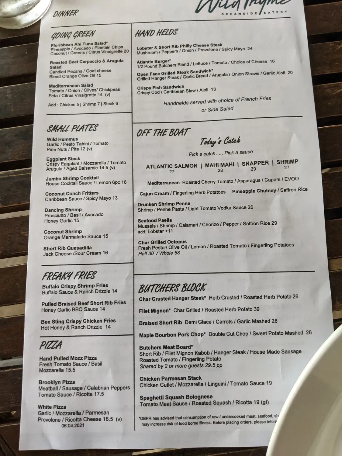 Menu 6