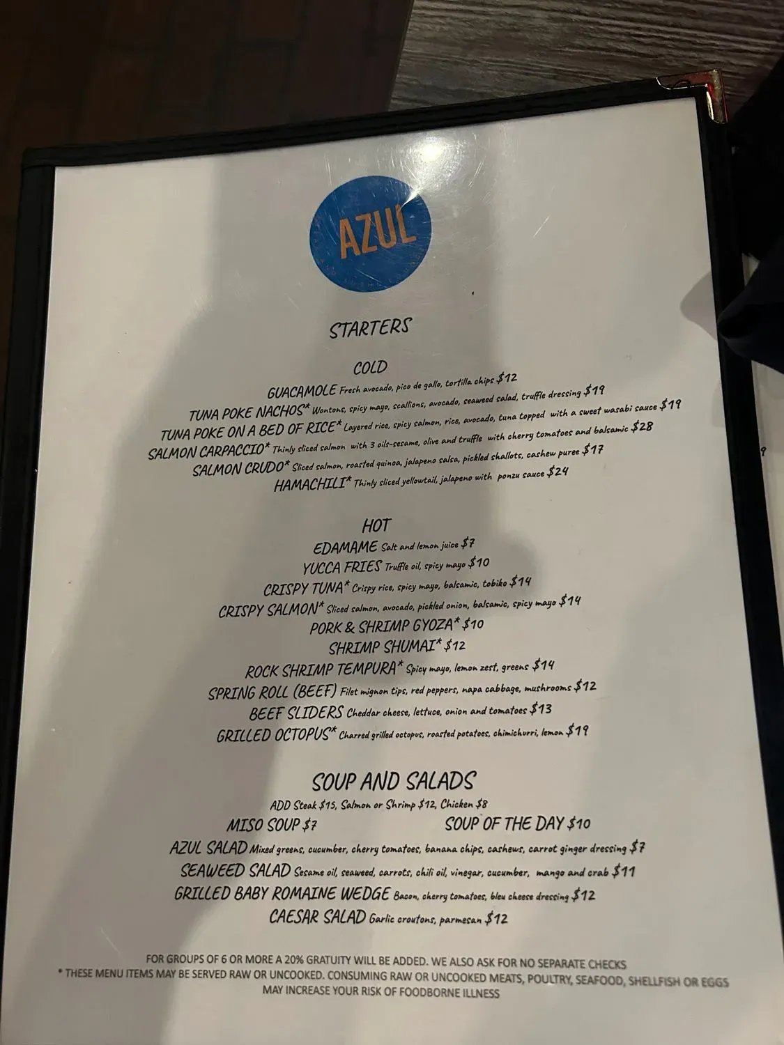 Menu 5