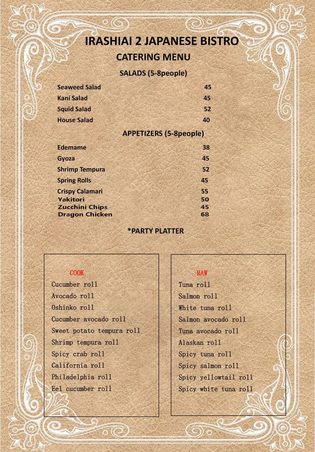 Menu 1