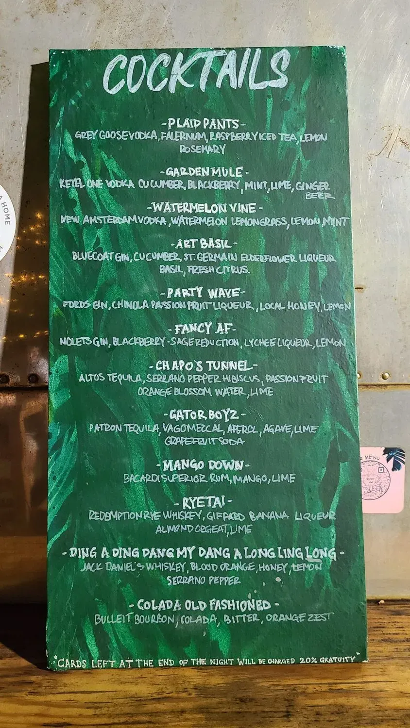 Menu 5