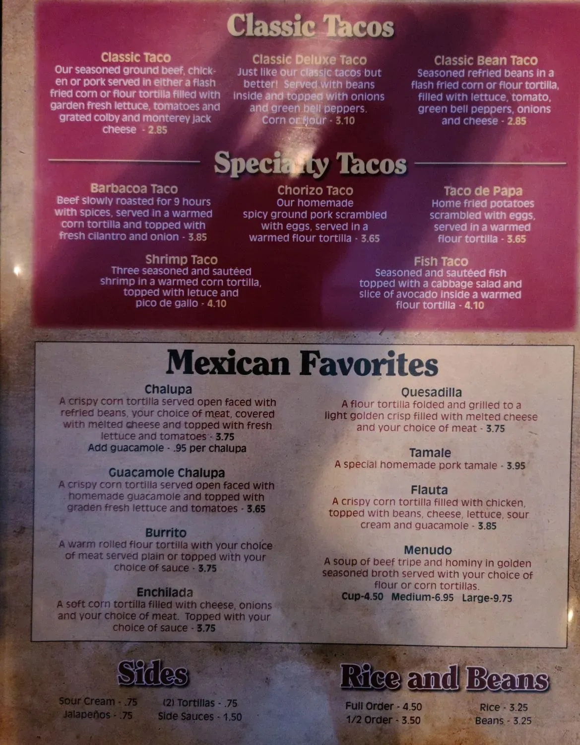 Menu 3