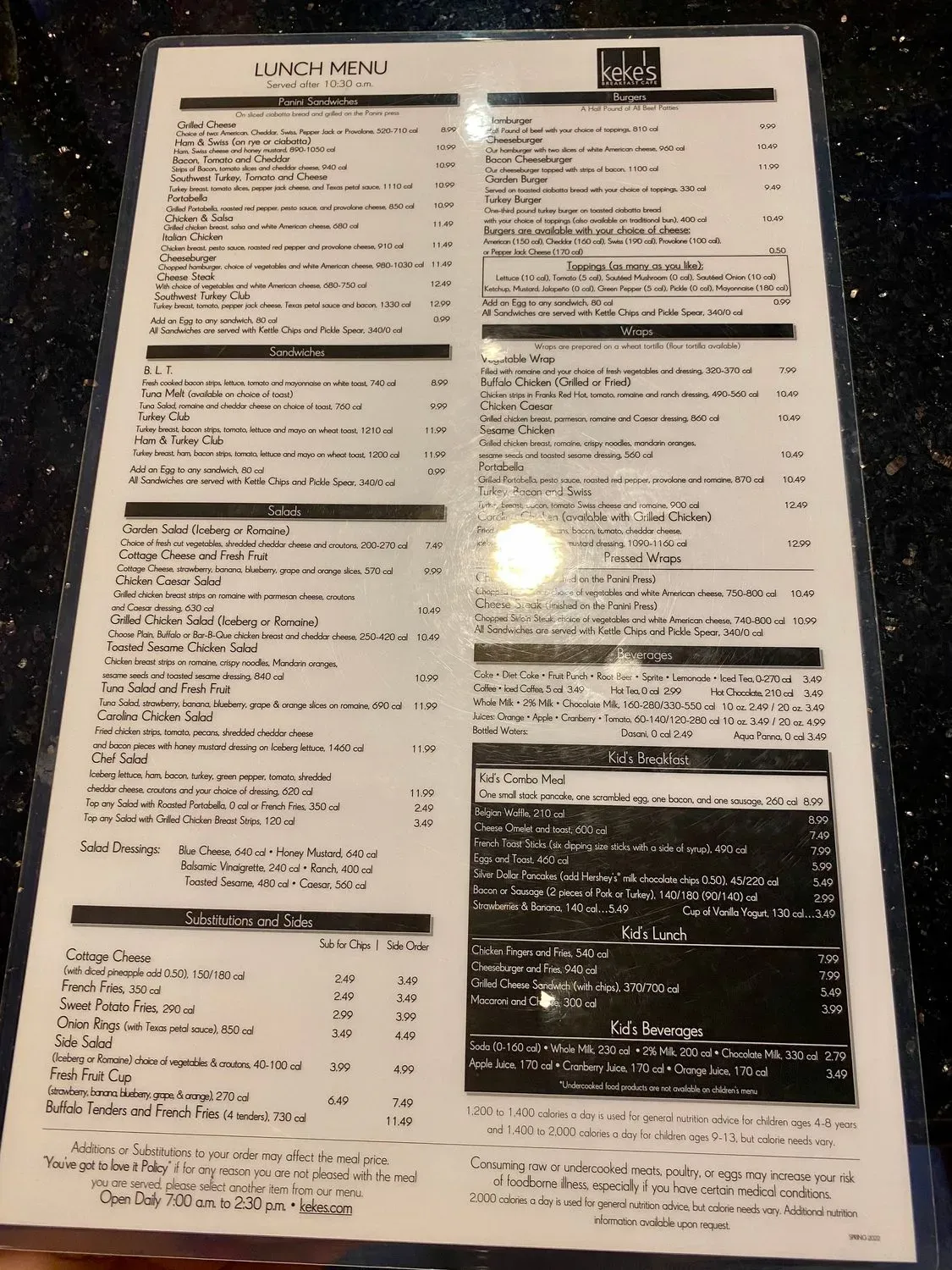 Menu 6