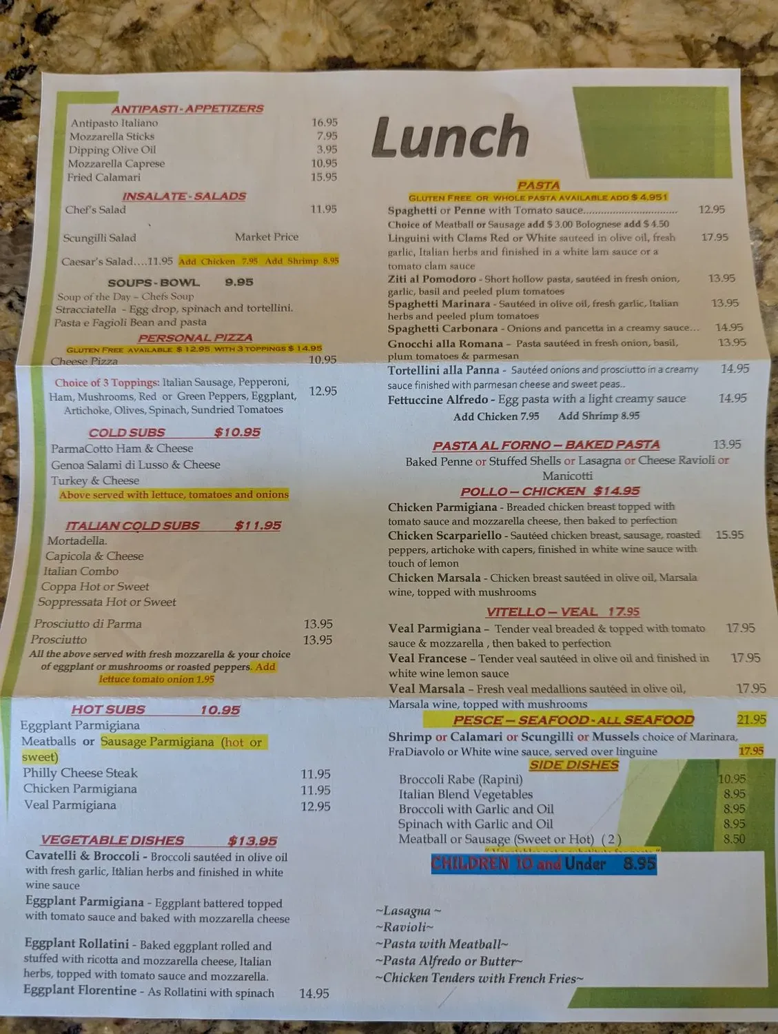 Menu 2