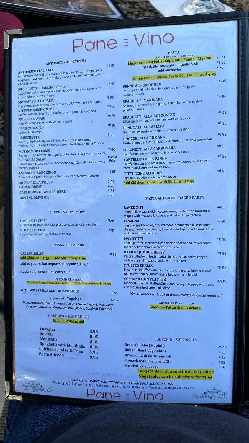 Menu 5