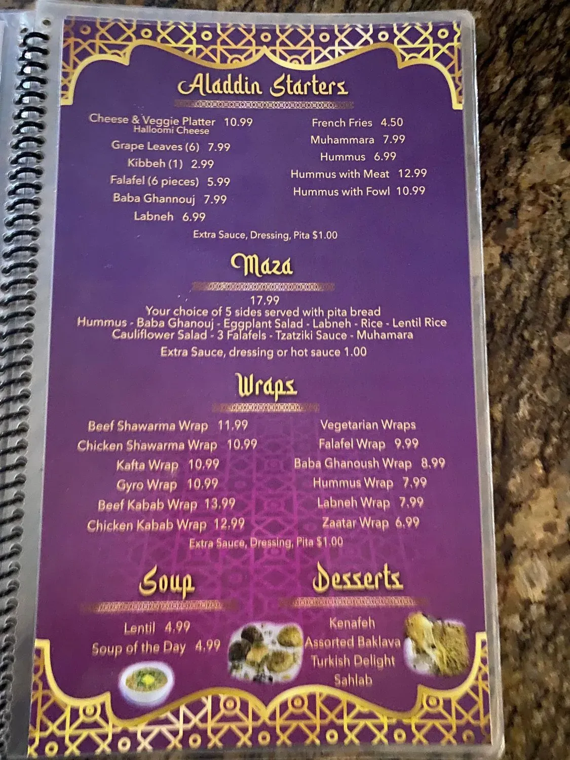 Menu 6