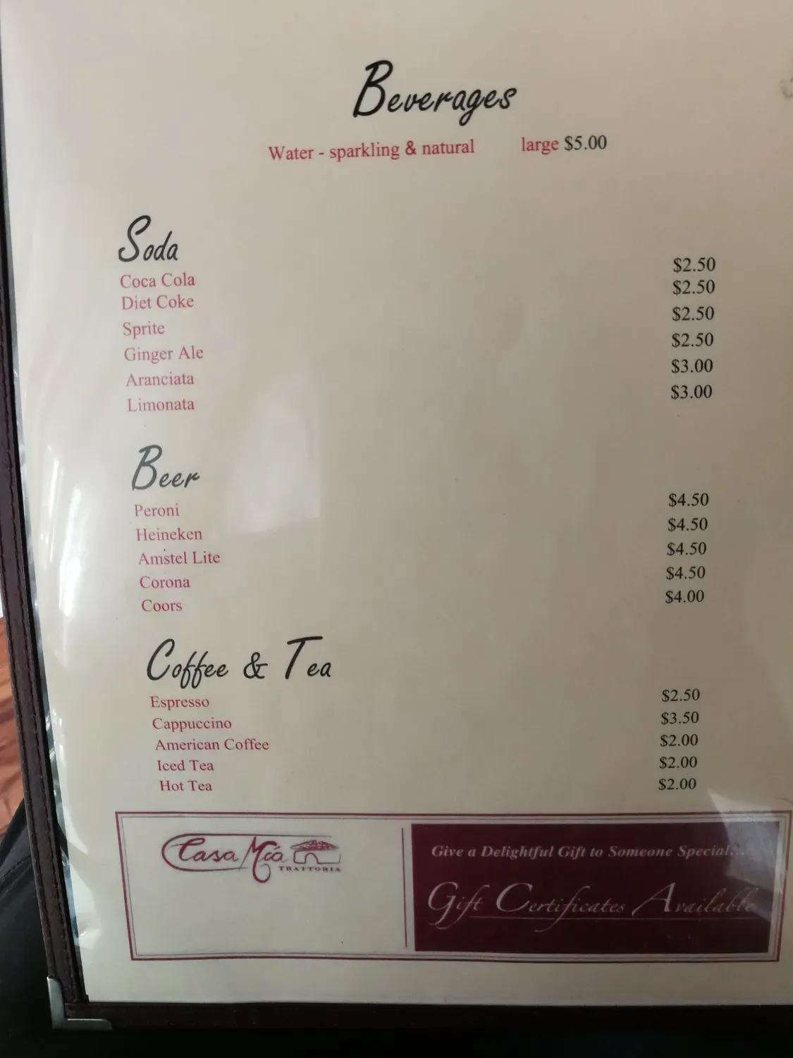 Menu 5