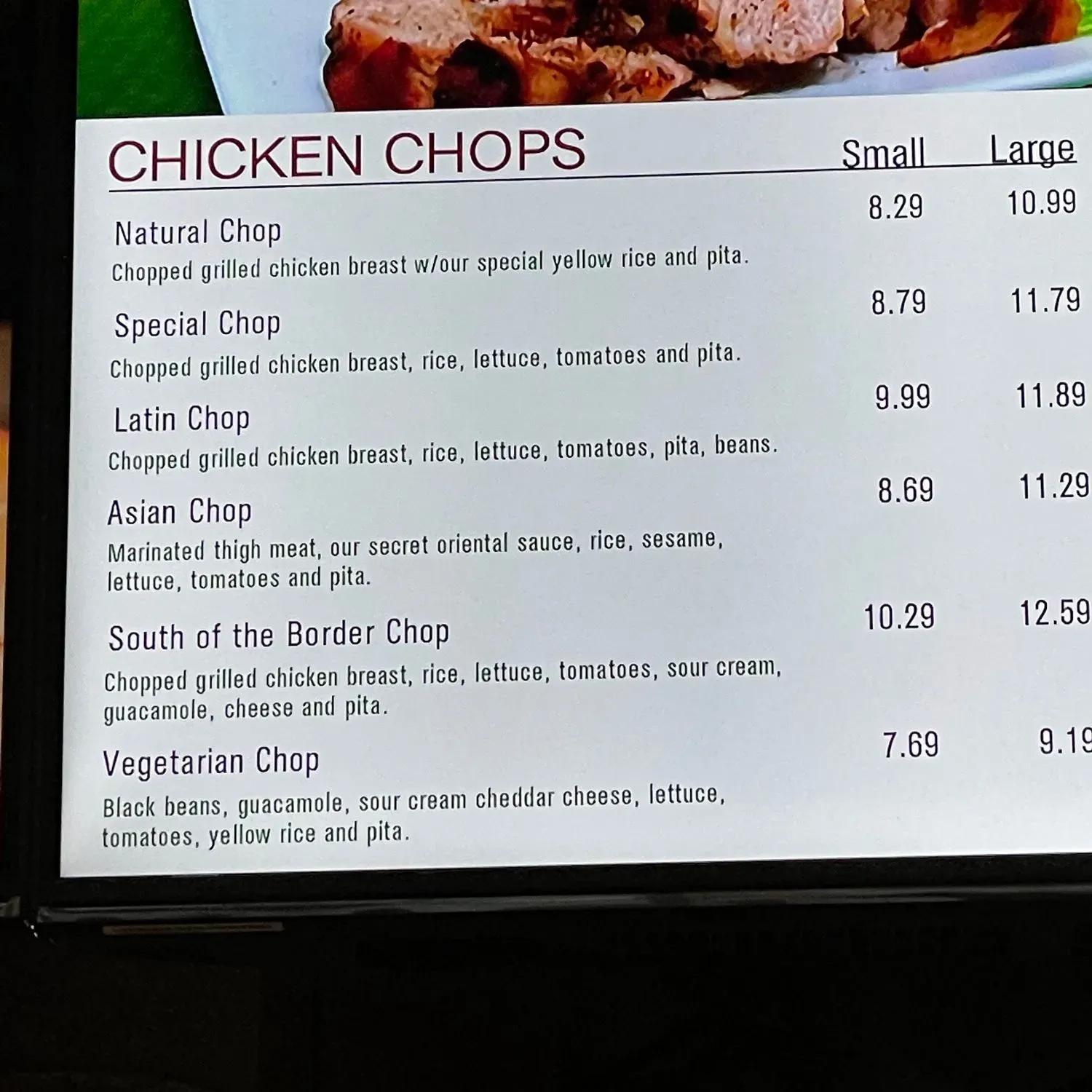 Menu 2