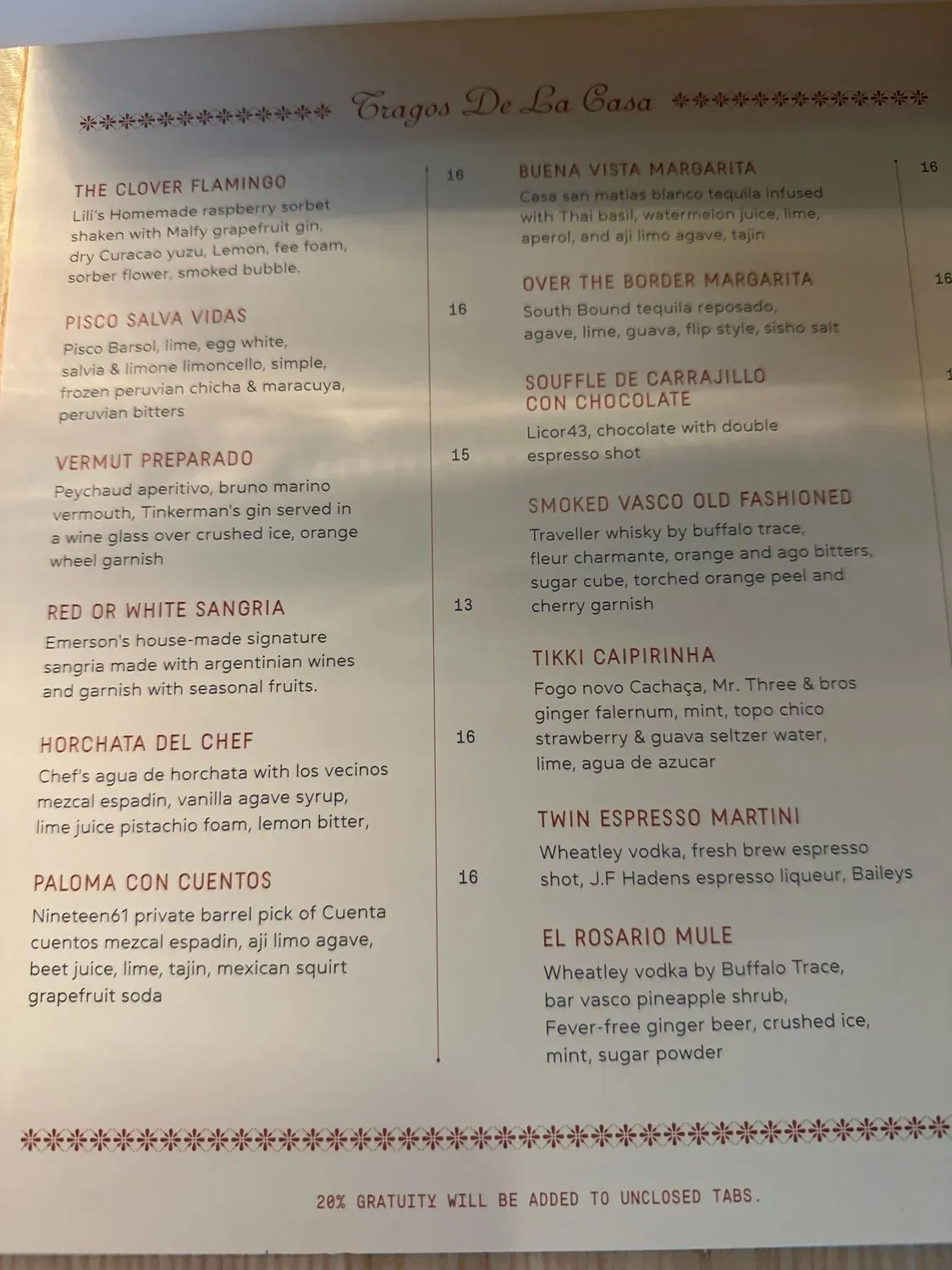 Menu 2