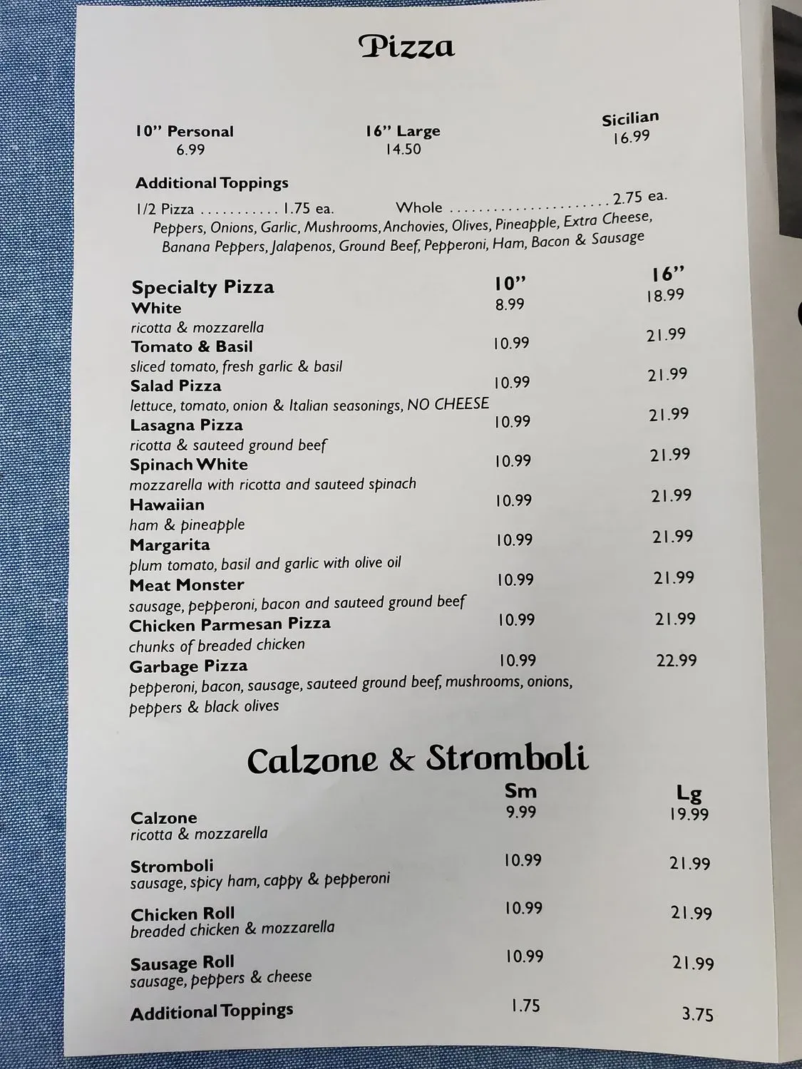 Menu 1