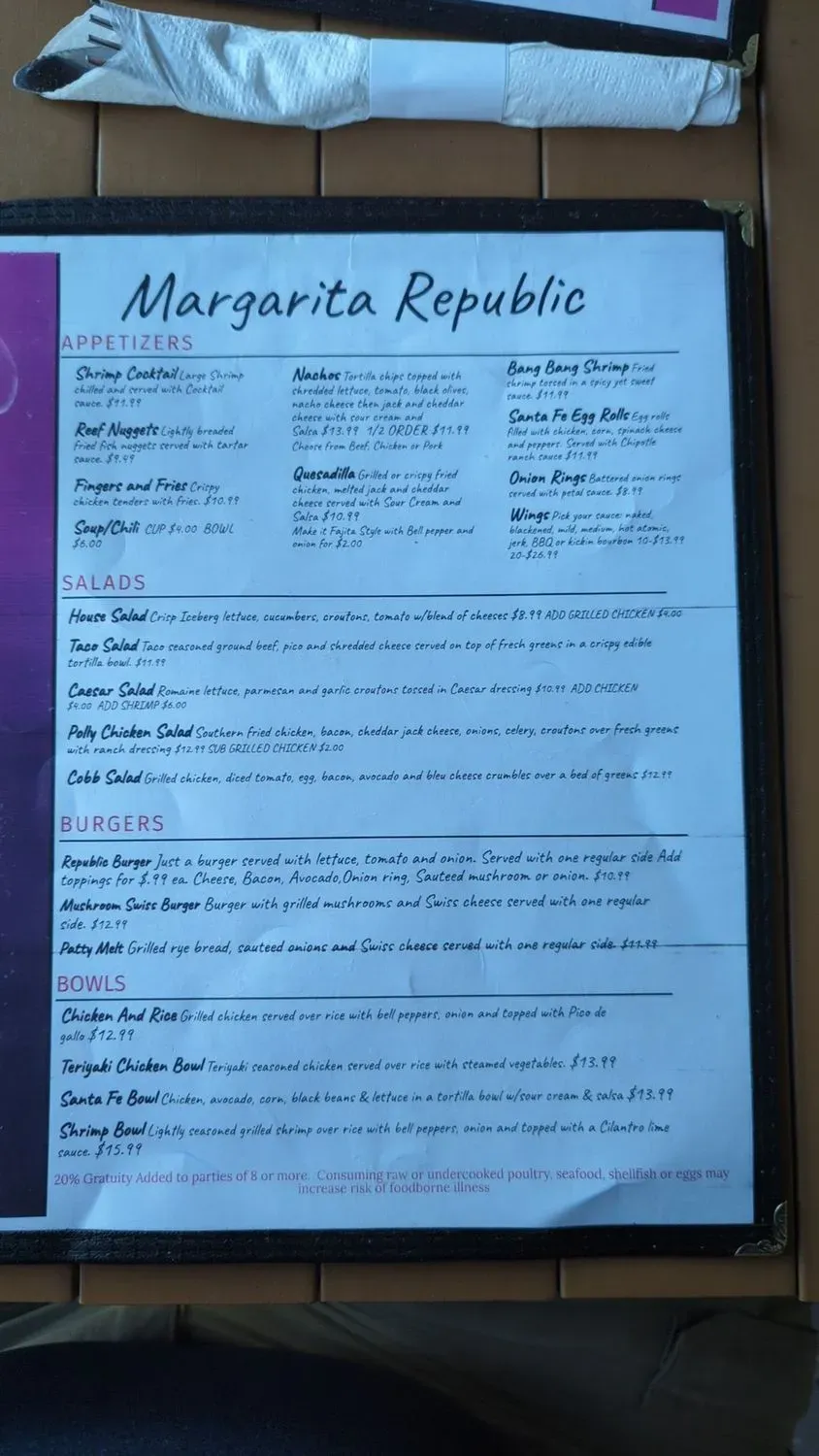 Menu 4