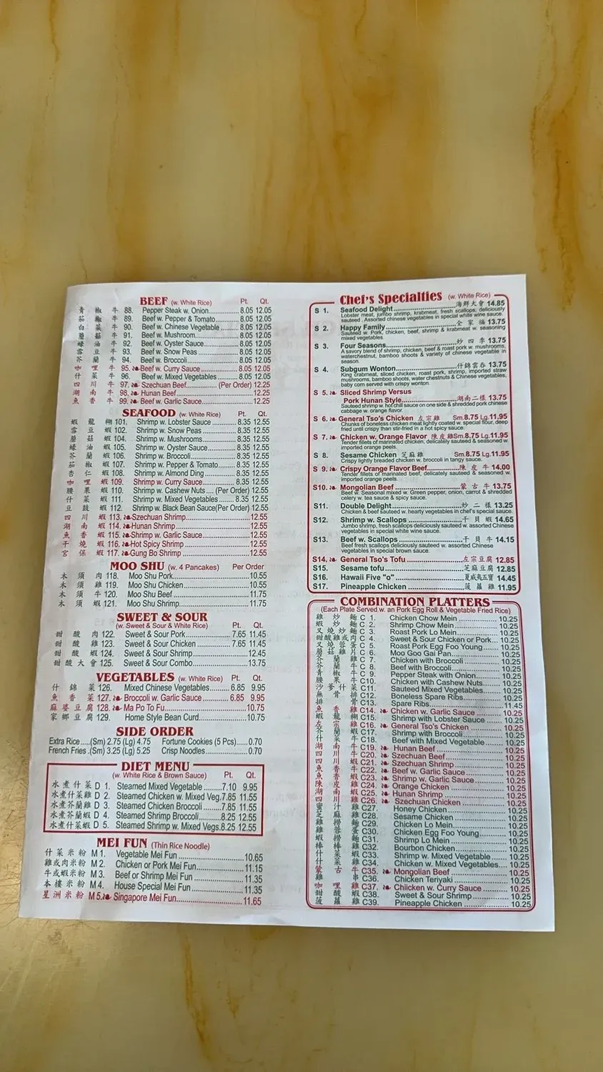 Menu 1