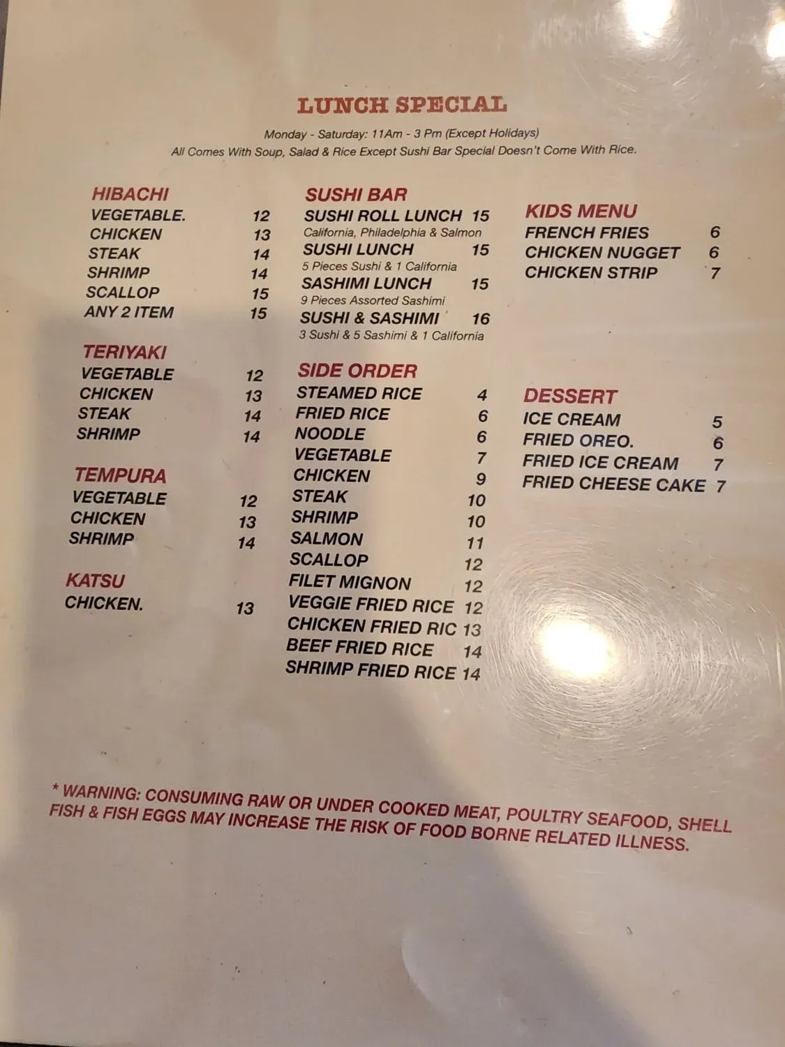 Menu 1