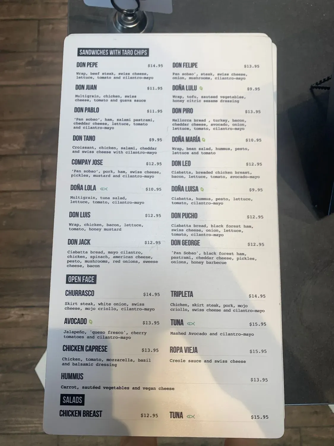 Menu 6