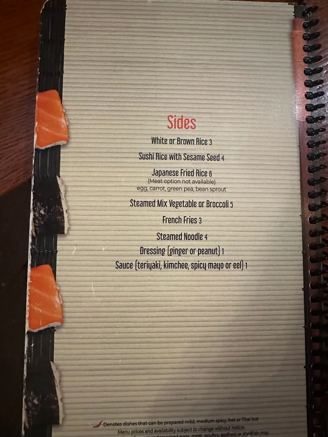 Menu 6