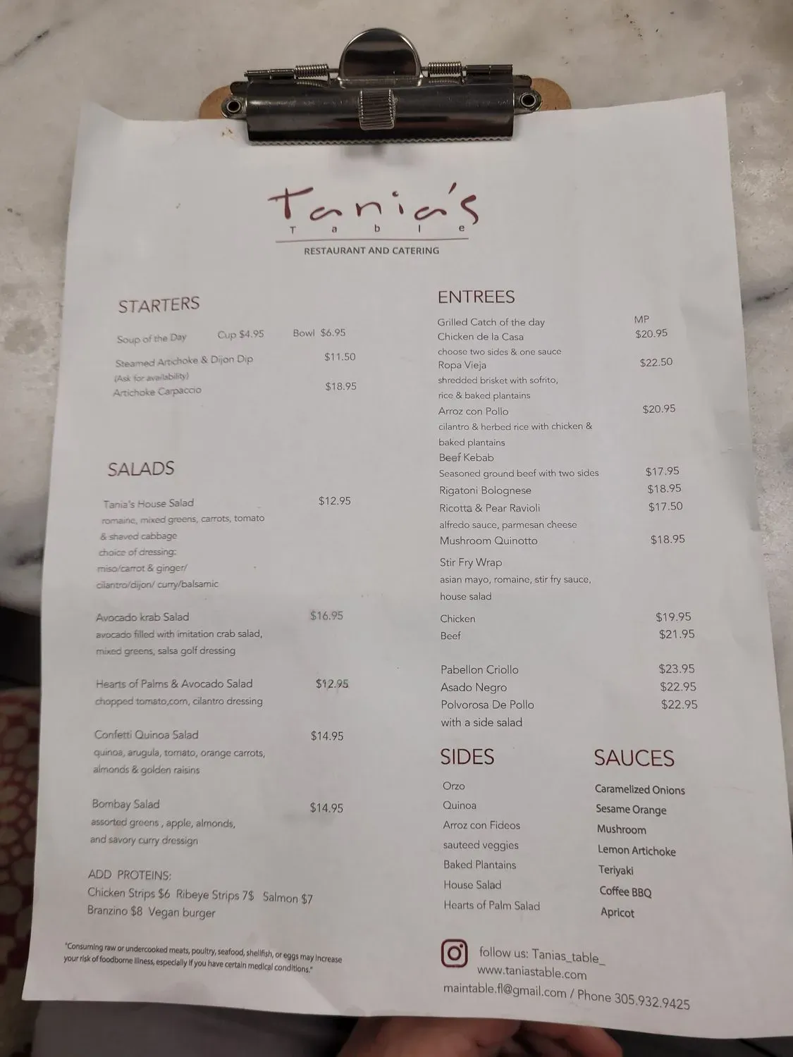 Menu 1