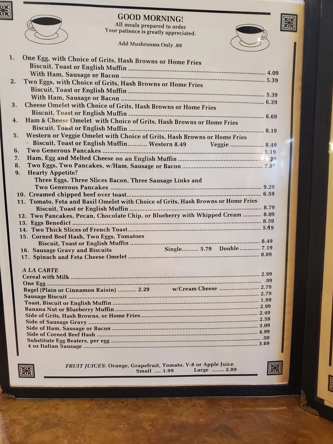 Menu 1