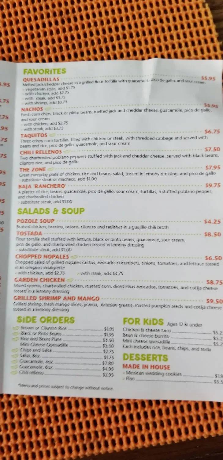 Menu 6