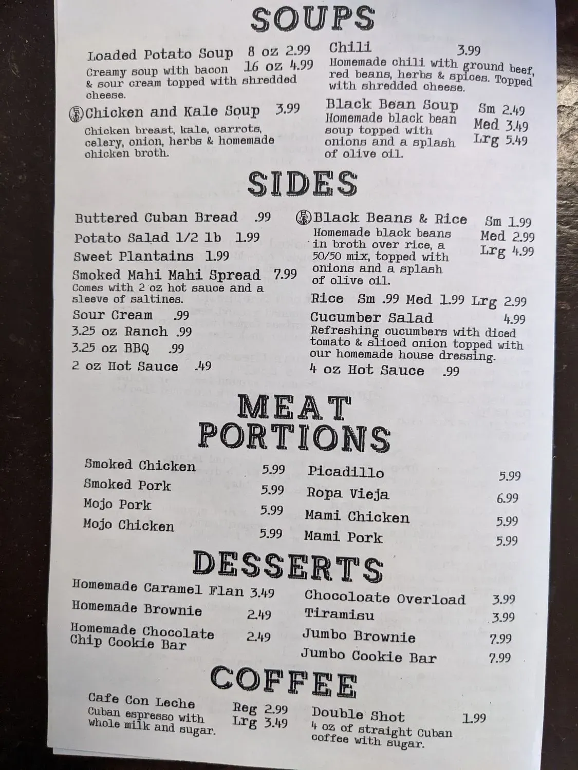 Menu 5