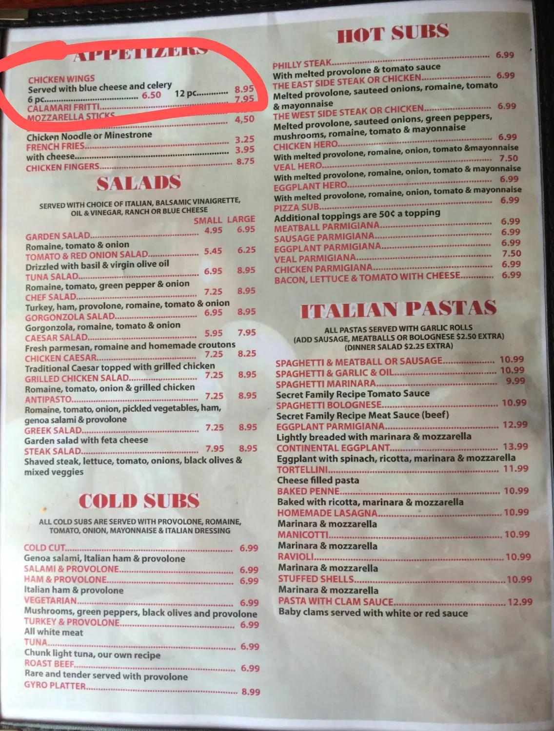 Menu 1