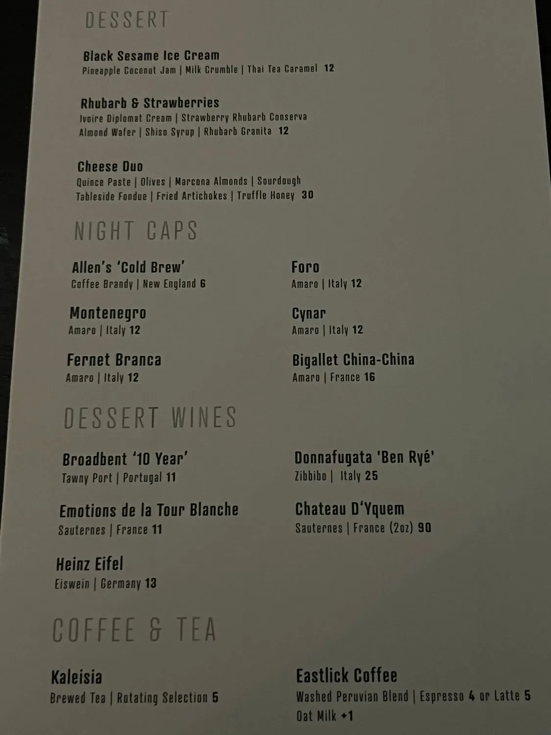 Menu 5