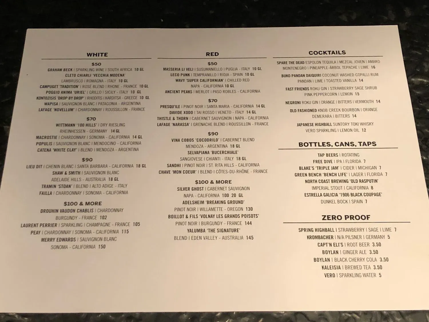 Menu 6