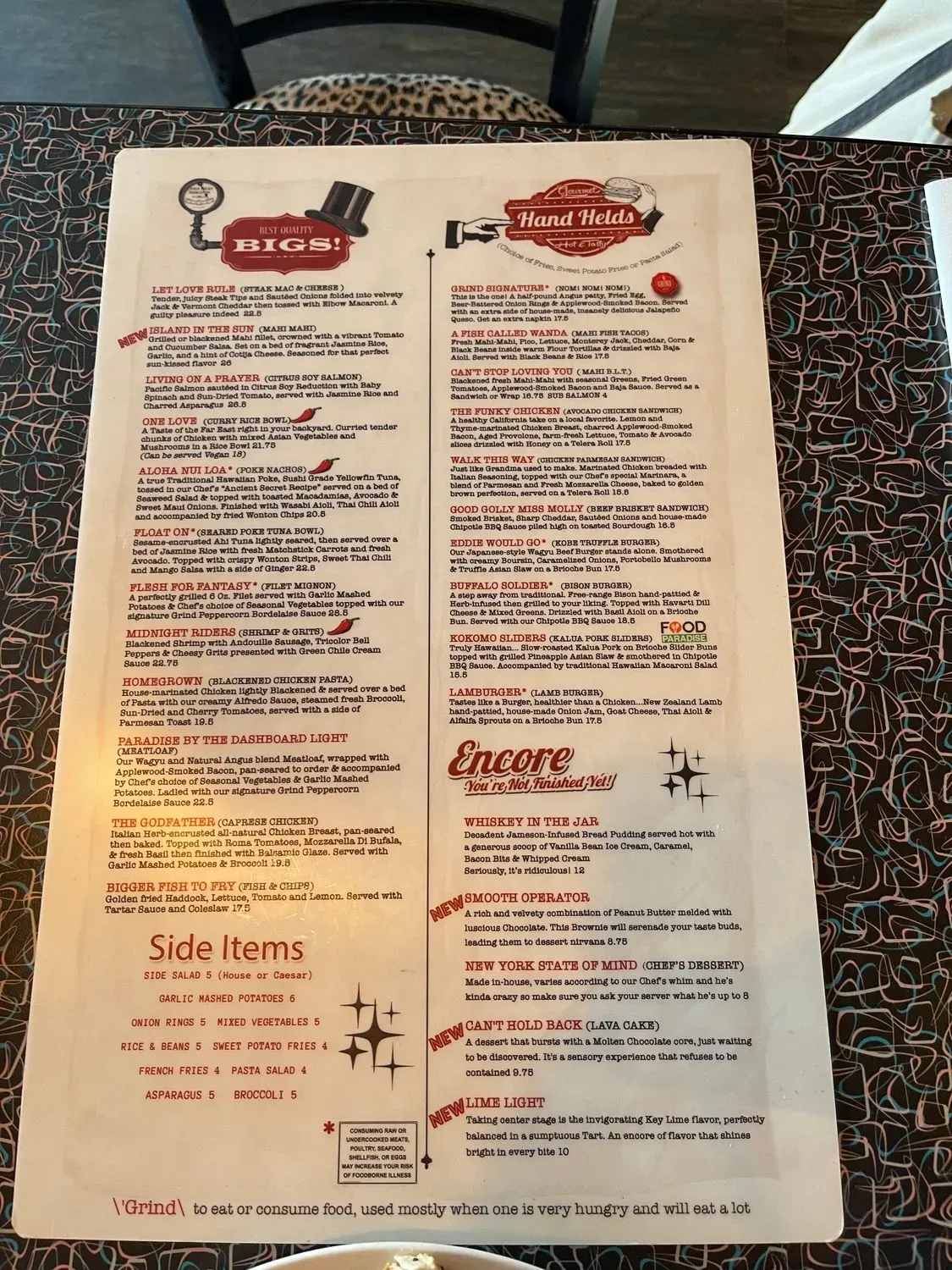 Menu 5