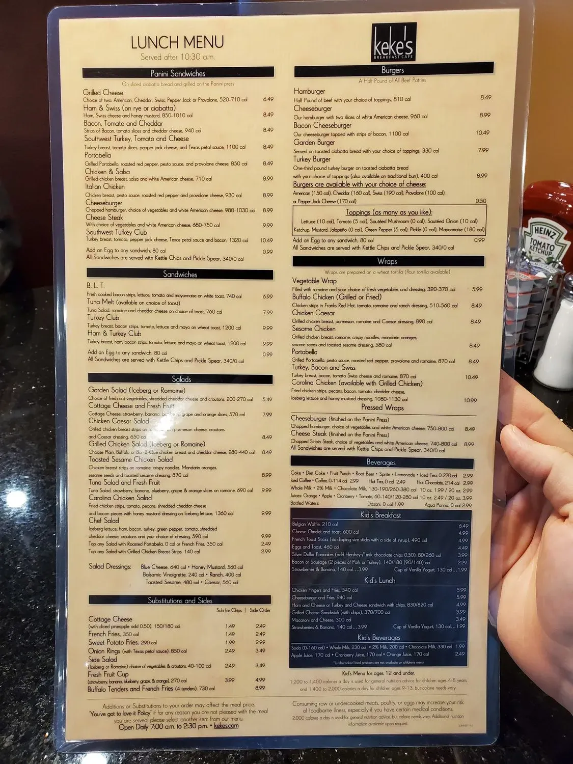 Menu 5