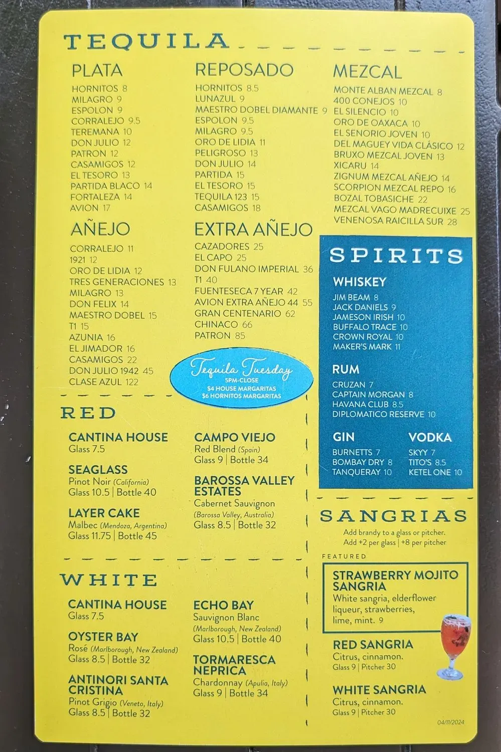 Menu 4