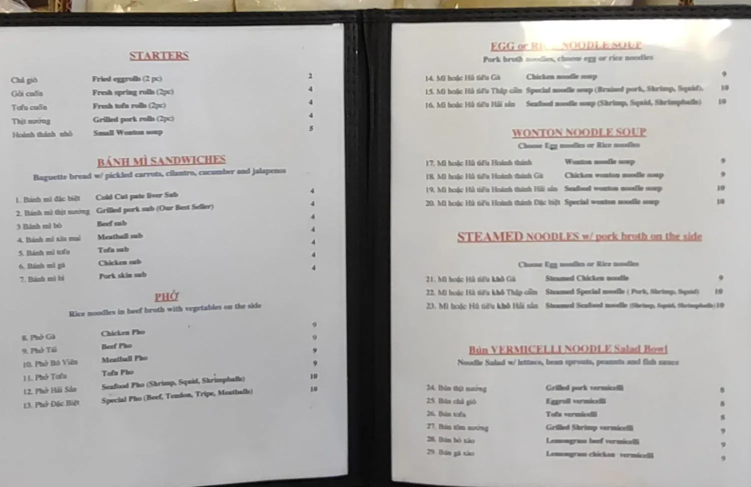 Menu 4