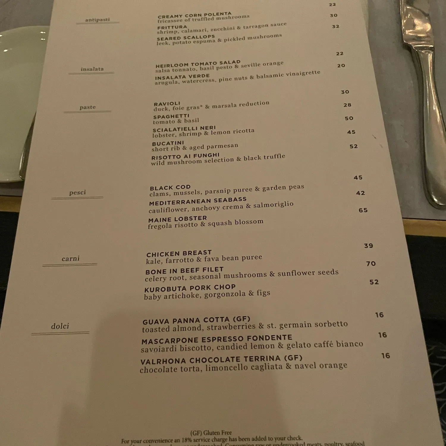 Menu 1