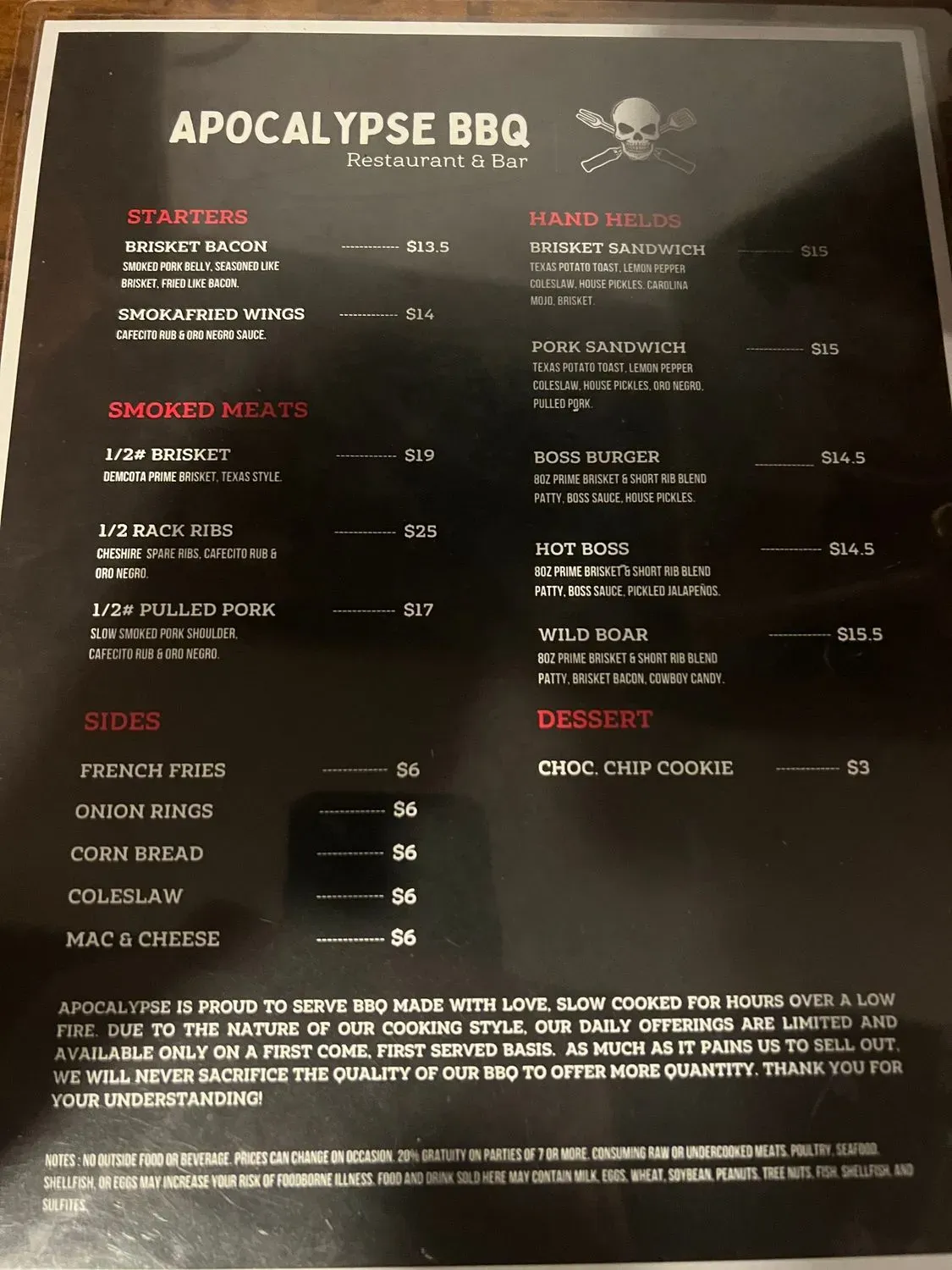 Menu 5