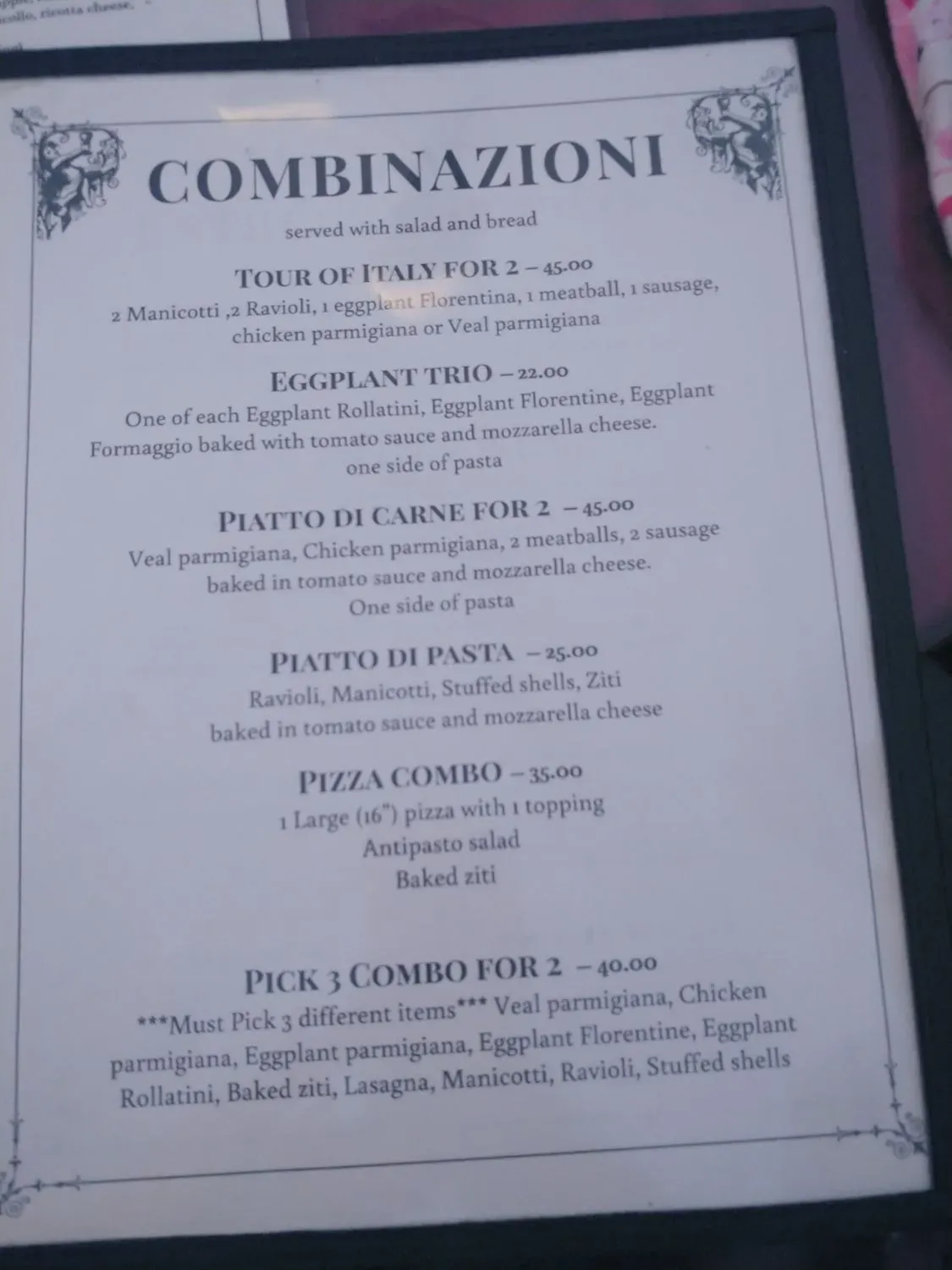 Menu 1