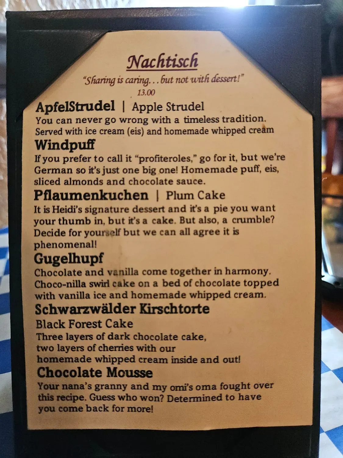 Menu 5