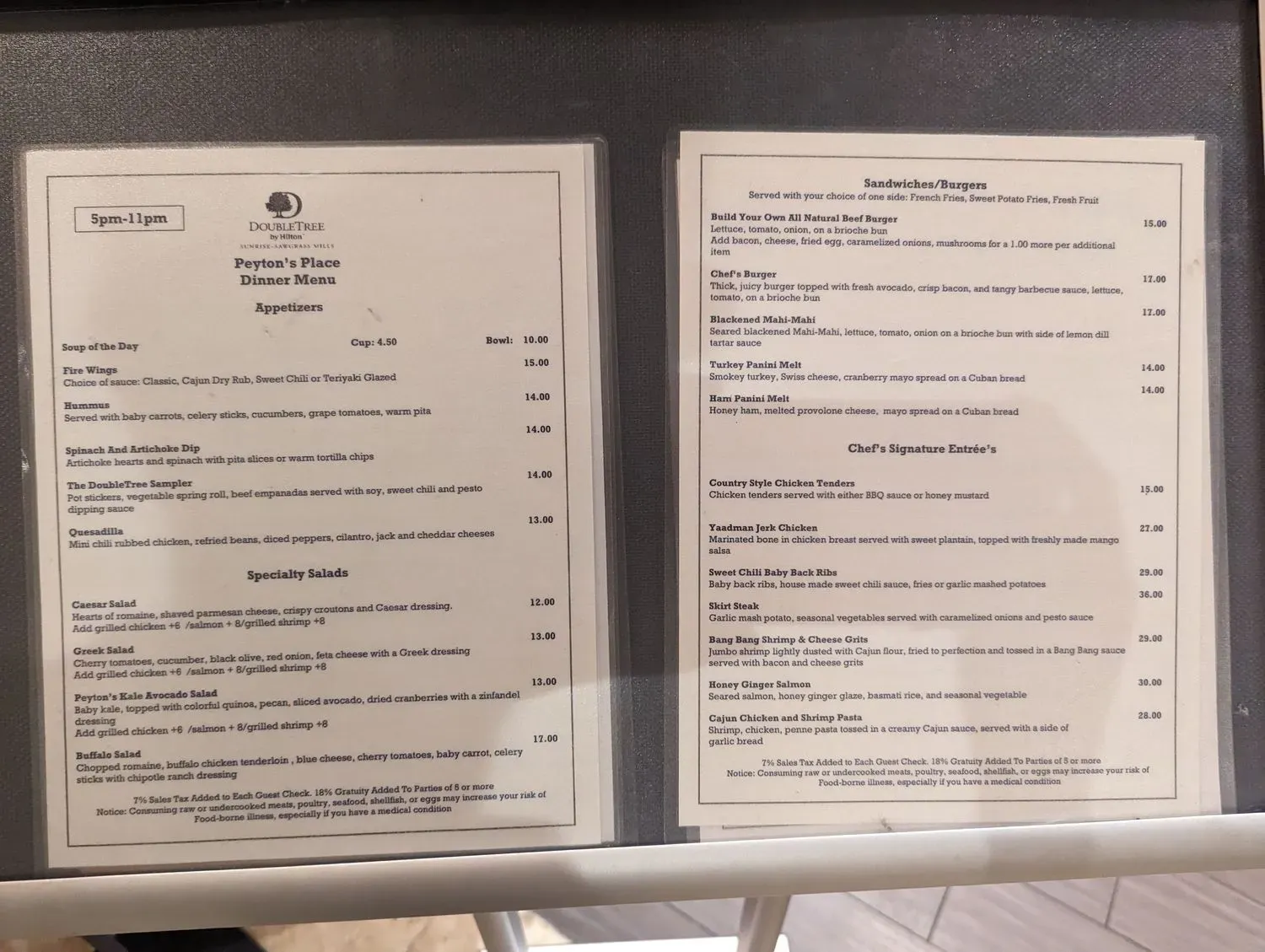 Menu 1