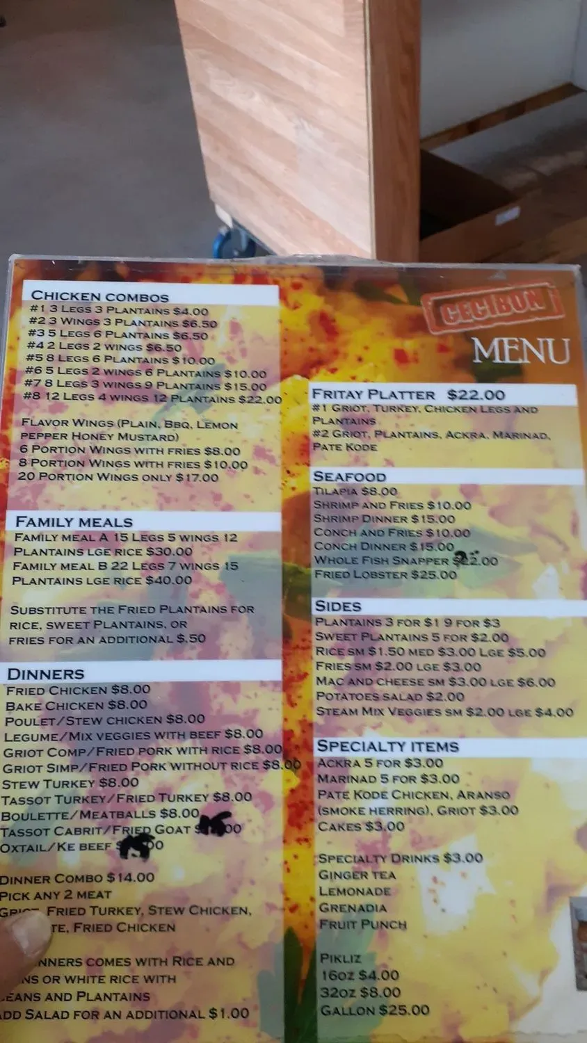 Menu 3