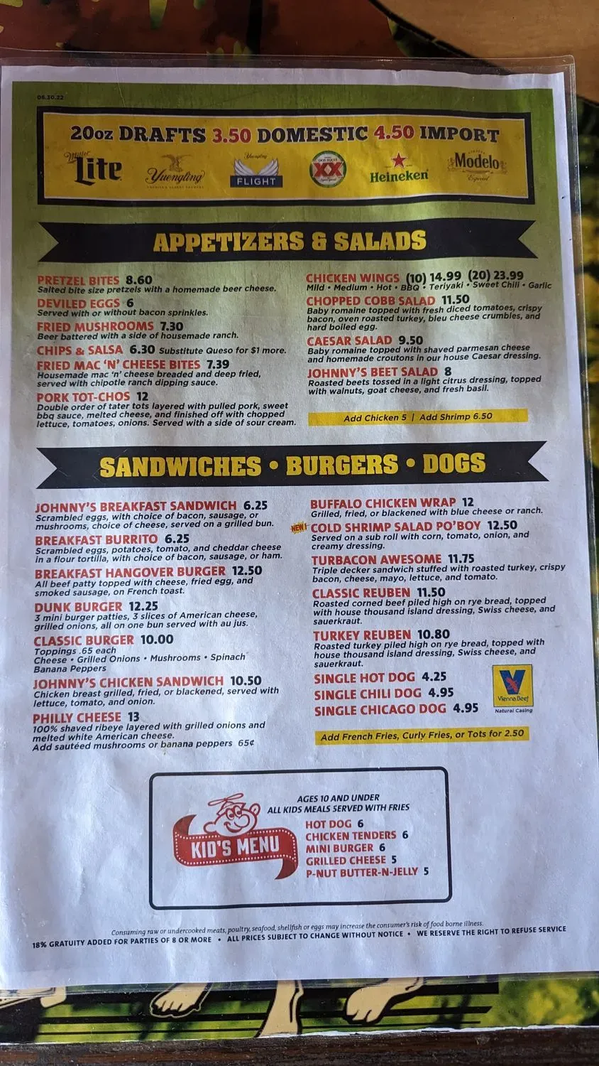 Menu 5