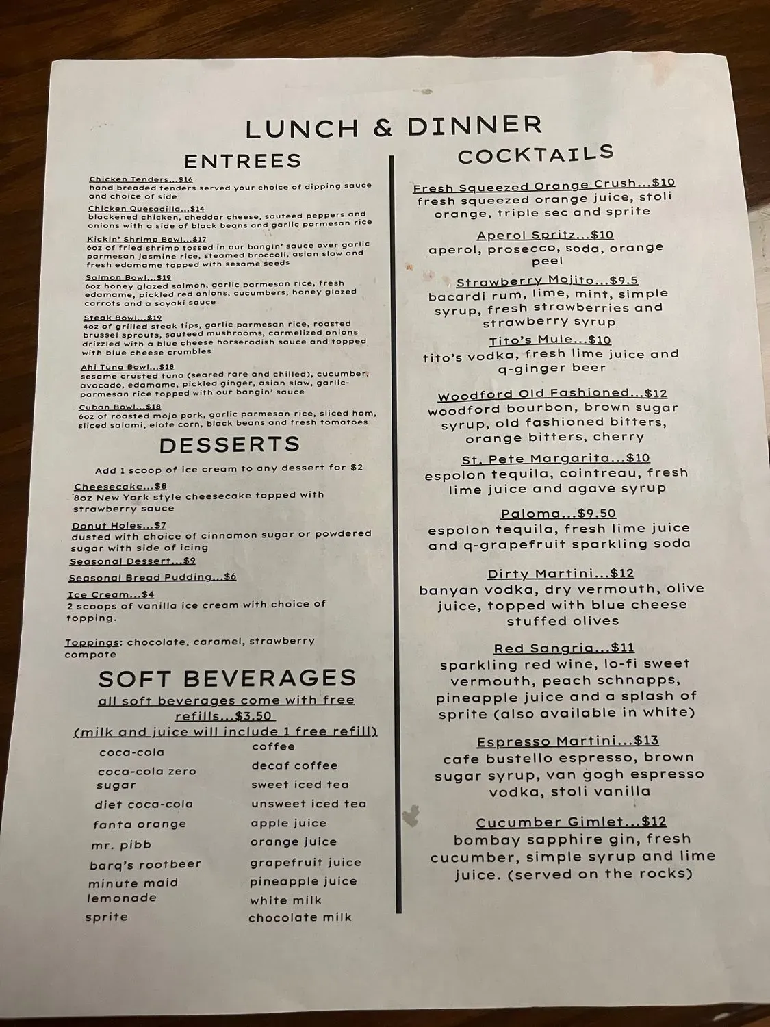 Menu 5