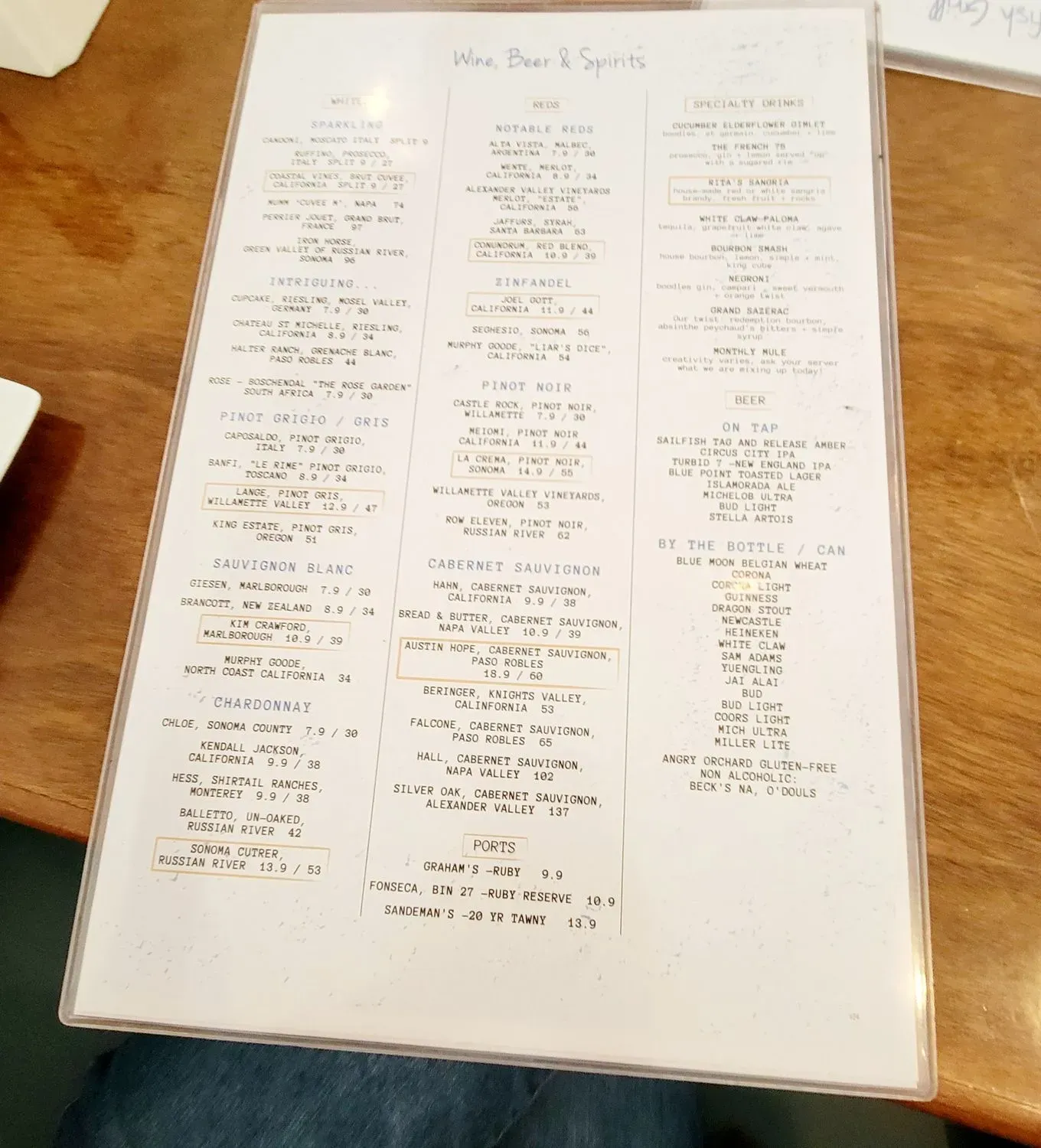 Menu 2