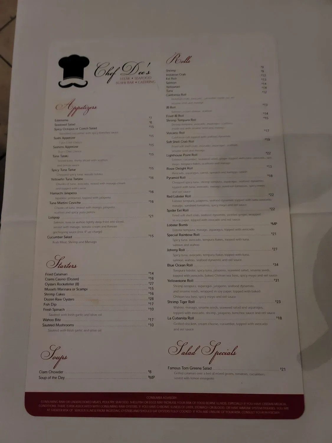 Menu 4