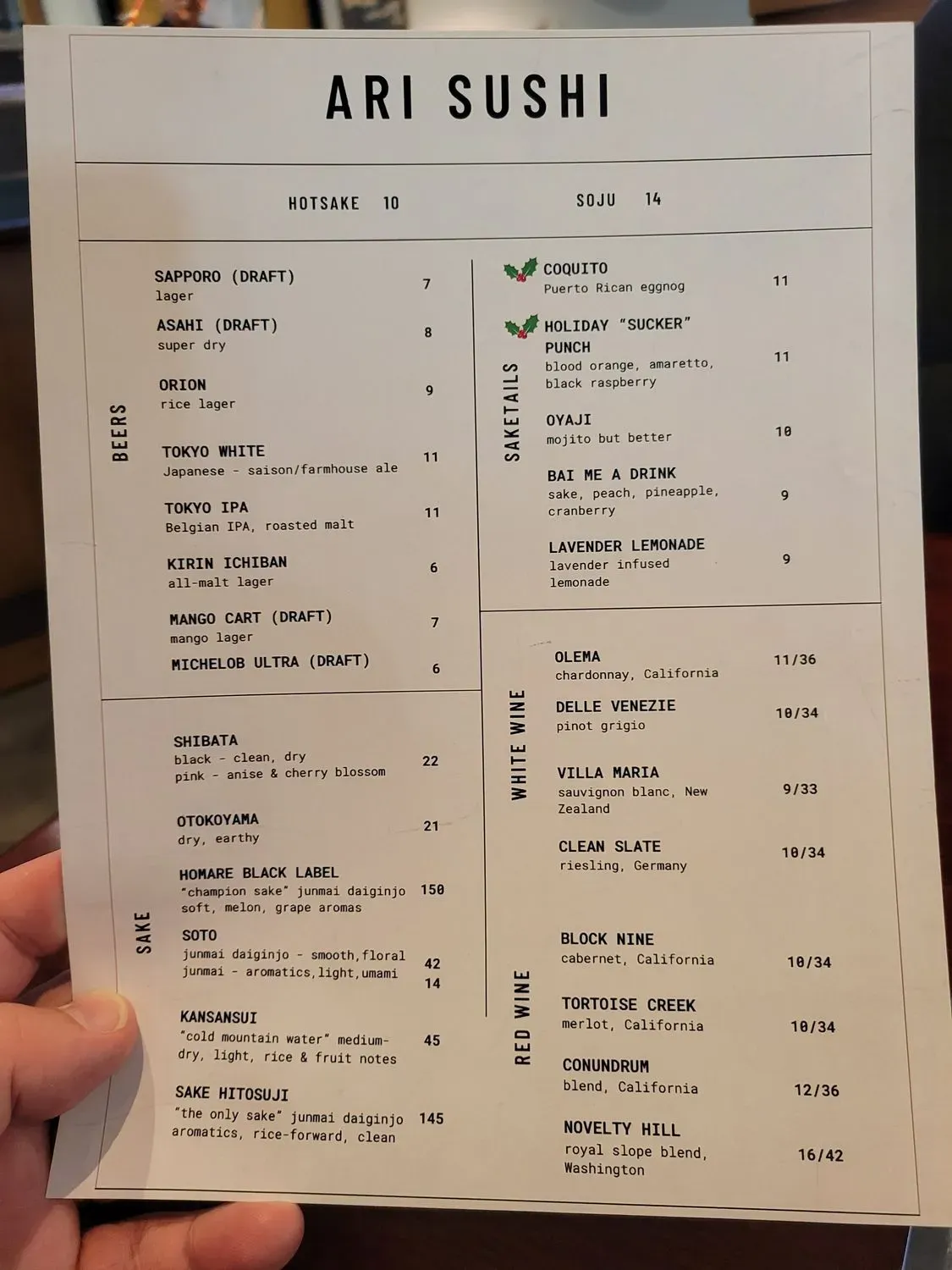 Menu 4