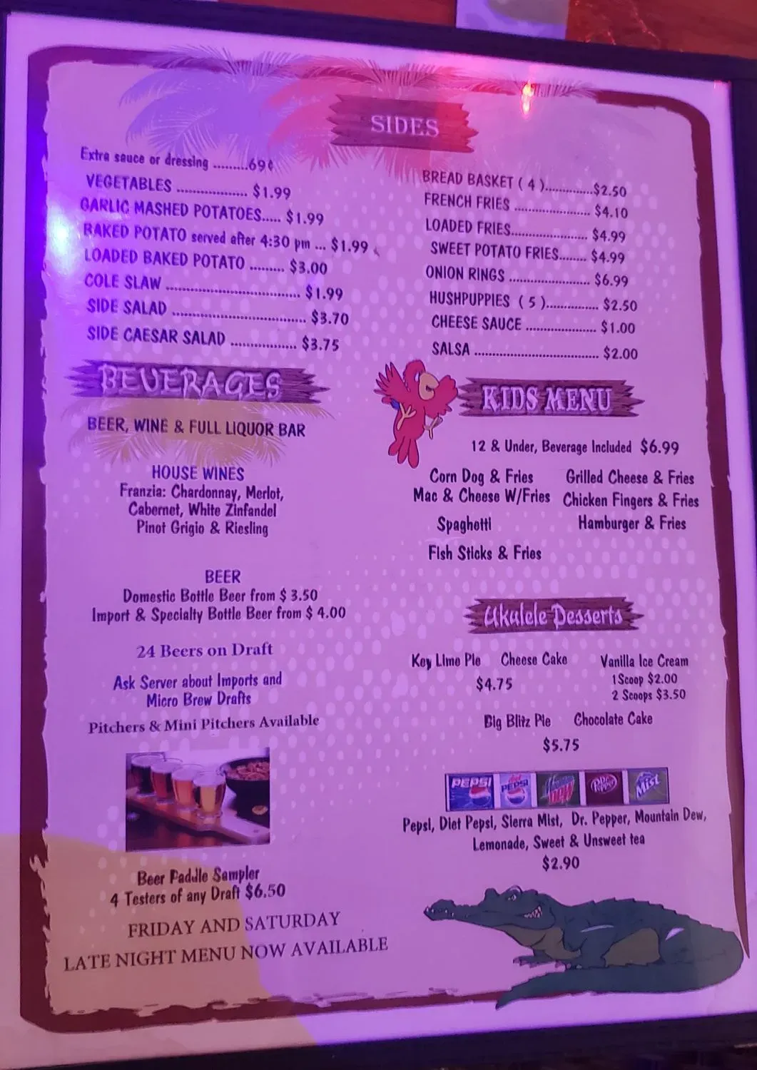 Menu 5