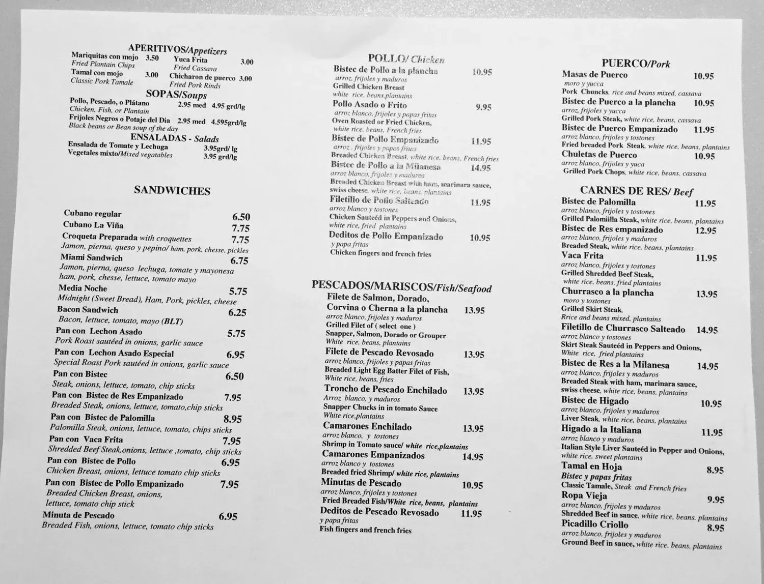 Menu 3